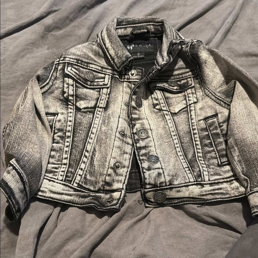 Black and White Denim Jacket